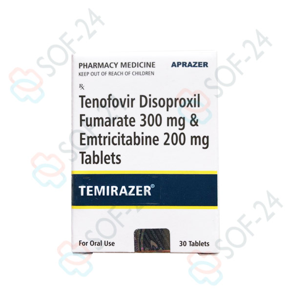 Temirazer Тенофовир 300 мг + Эмтрицитабин 200 мг